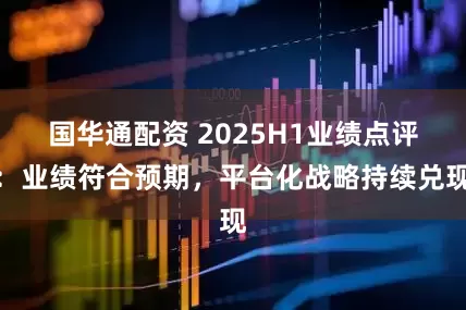 国华通配资 2025H1业绩点评：业绩符合预期，平台化战略持续兑现